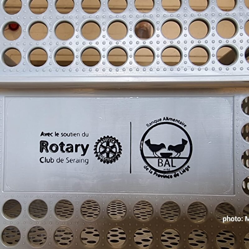 Bacs offerts à la Banque Alimentaire de Liège